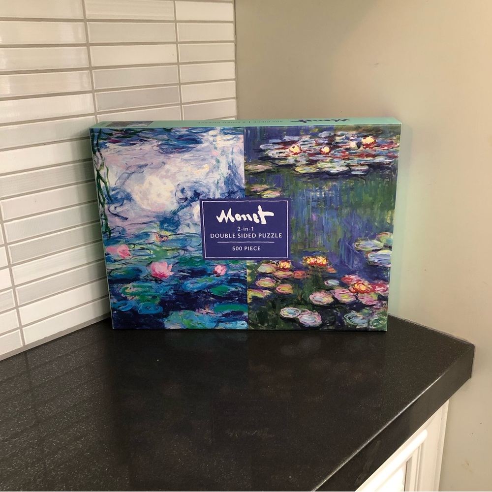 Galison Monet 2 in 1 Double Sided 500 piece puzzle